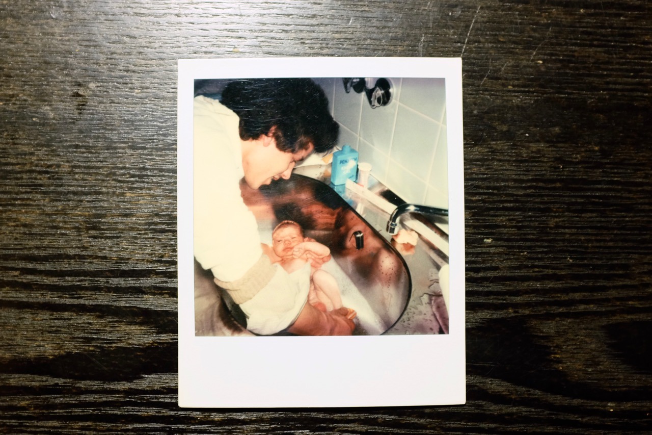 359/365: While going through and scanning some old print, I found this Polaroid of my actual birthday.