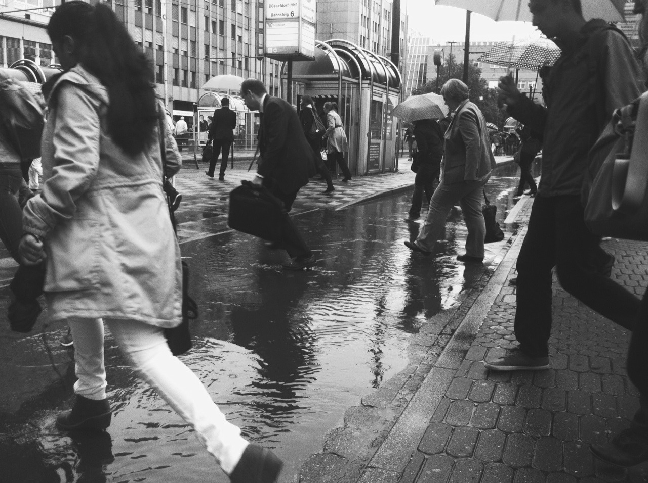 One rainy morning, a few storm drains were blocked at D&uuml;sseldorf&rsquo;s main station.