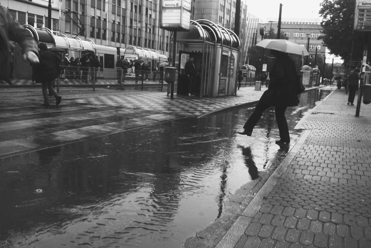 One rainy morning, a few storm drains were blocked at D&uuml;sseldorf&rsquo;s main station.