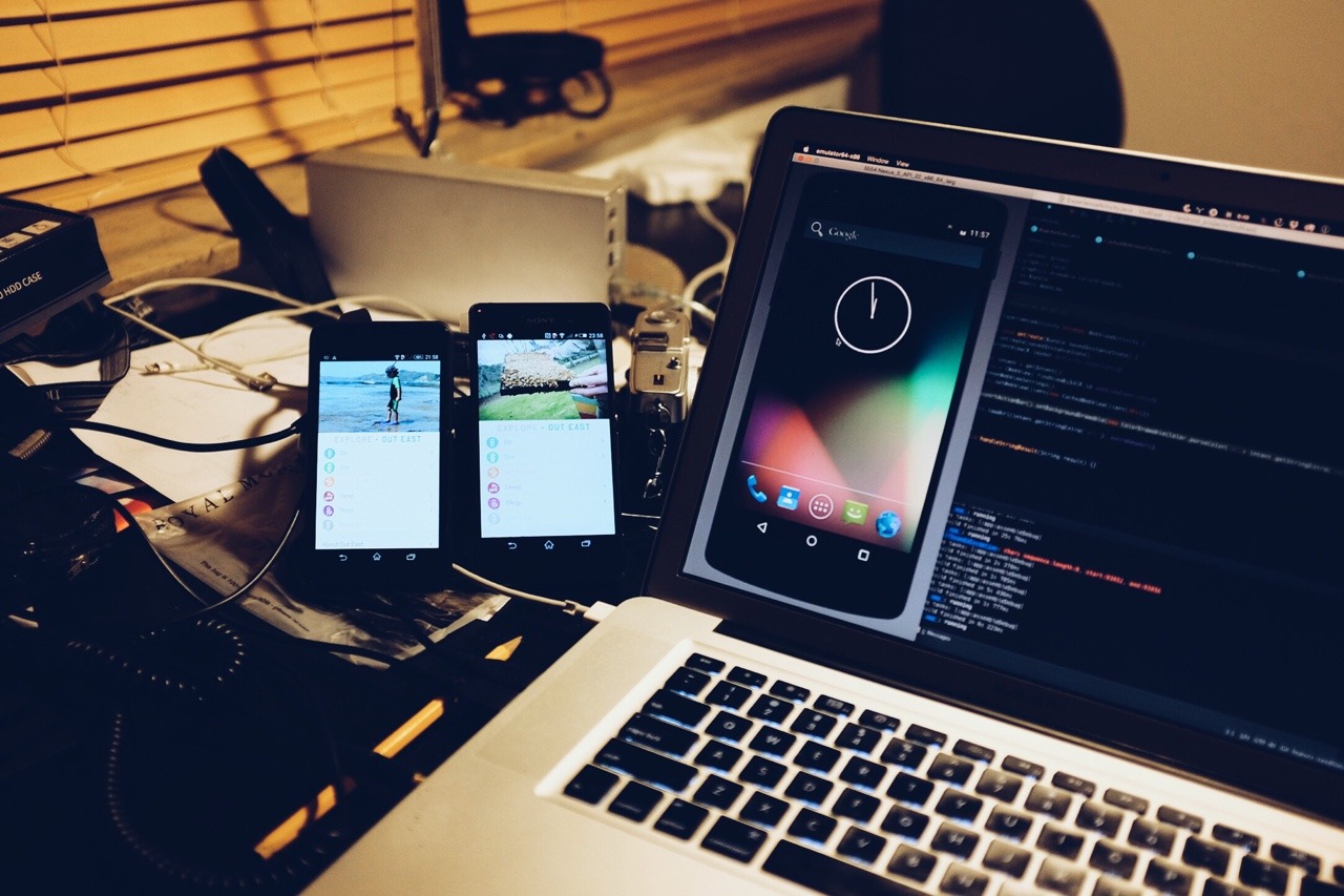 251/365: Late night Android development.