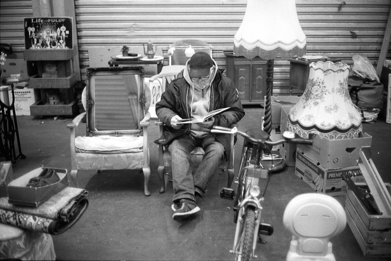 One rainy afternoon in December at the Radschl&auml;germarkt (flea market).