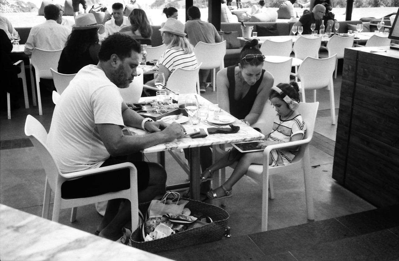 Family lunch. Cable Bay Vineyard, Waiheke Island, February 2016.