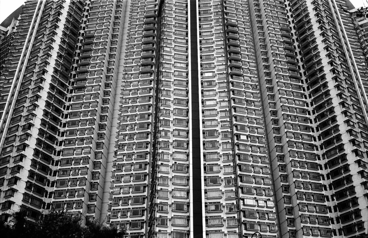 Apartment building. Hong Kong, January 2016.
These massive apartment buildings in Hong Kong really left a lasting impression on me. And there are lots of them. I&rsquo;ve never seen anything like it anywhere else so far.