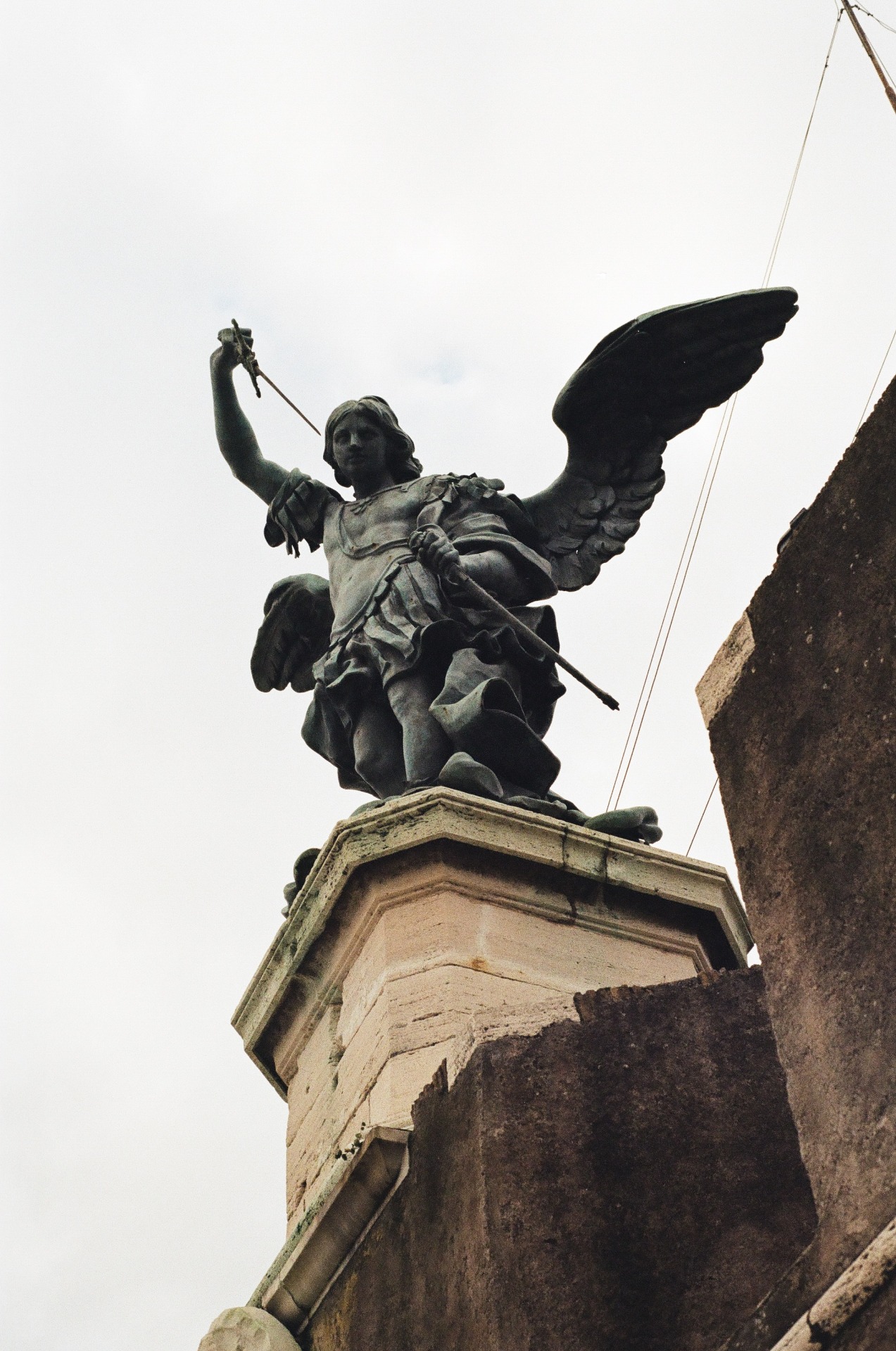 Castel Sant'Angelo, Rome.
Shot with a Nikon FE, 50mm lens and Kodak GB 200 Gold film.