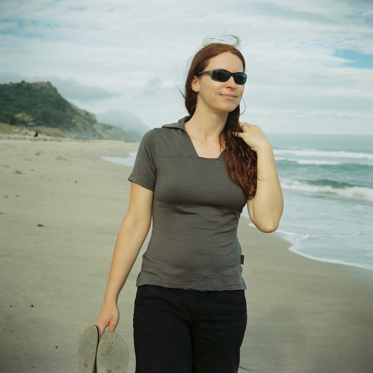 Nicole at Wainui Beach.