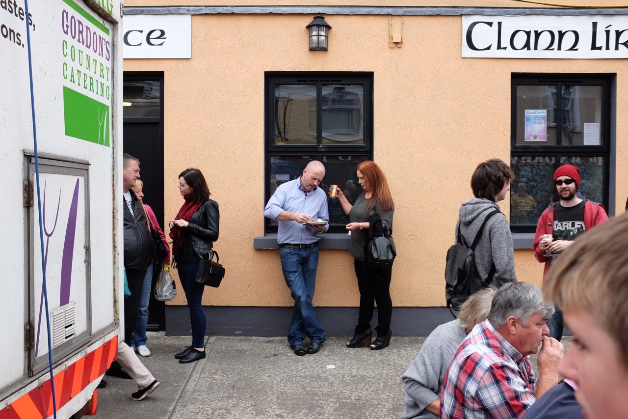 Jony having a snack.
At the Belmullet Heritage Day.