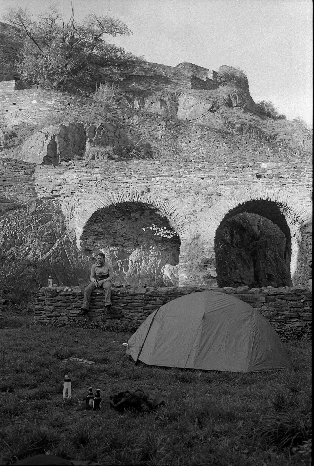282/365: Camping inside the Schmidtburg ruins.
Andre and I were hiking the Soonwaldsteig. This was our camp the first night. After travelling by train from Bingen to Kirn, we hiked 15+ km to get here. The sun was just setting, we had pitched our...