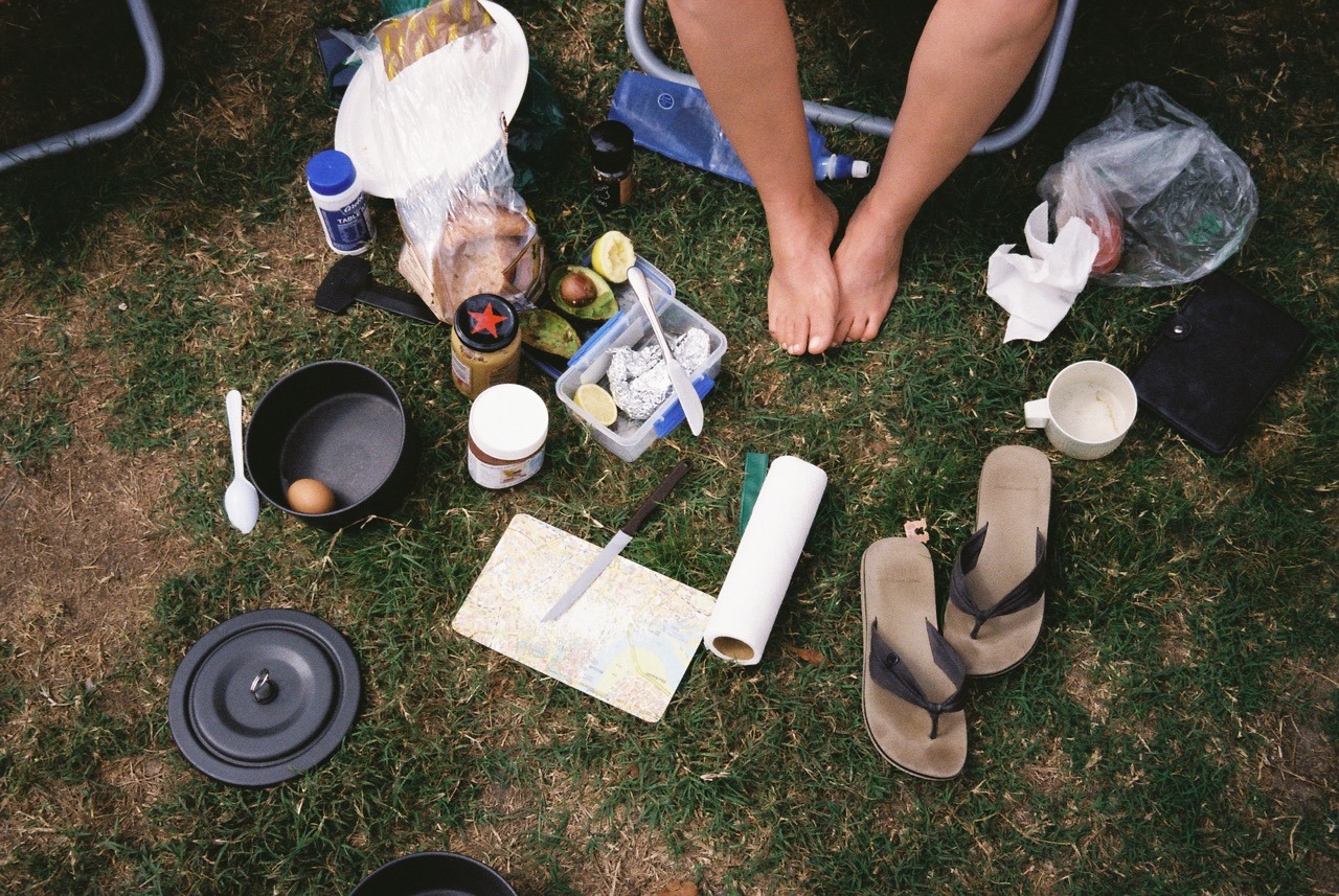 The typical breakfast setup.