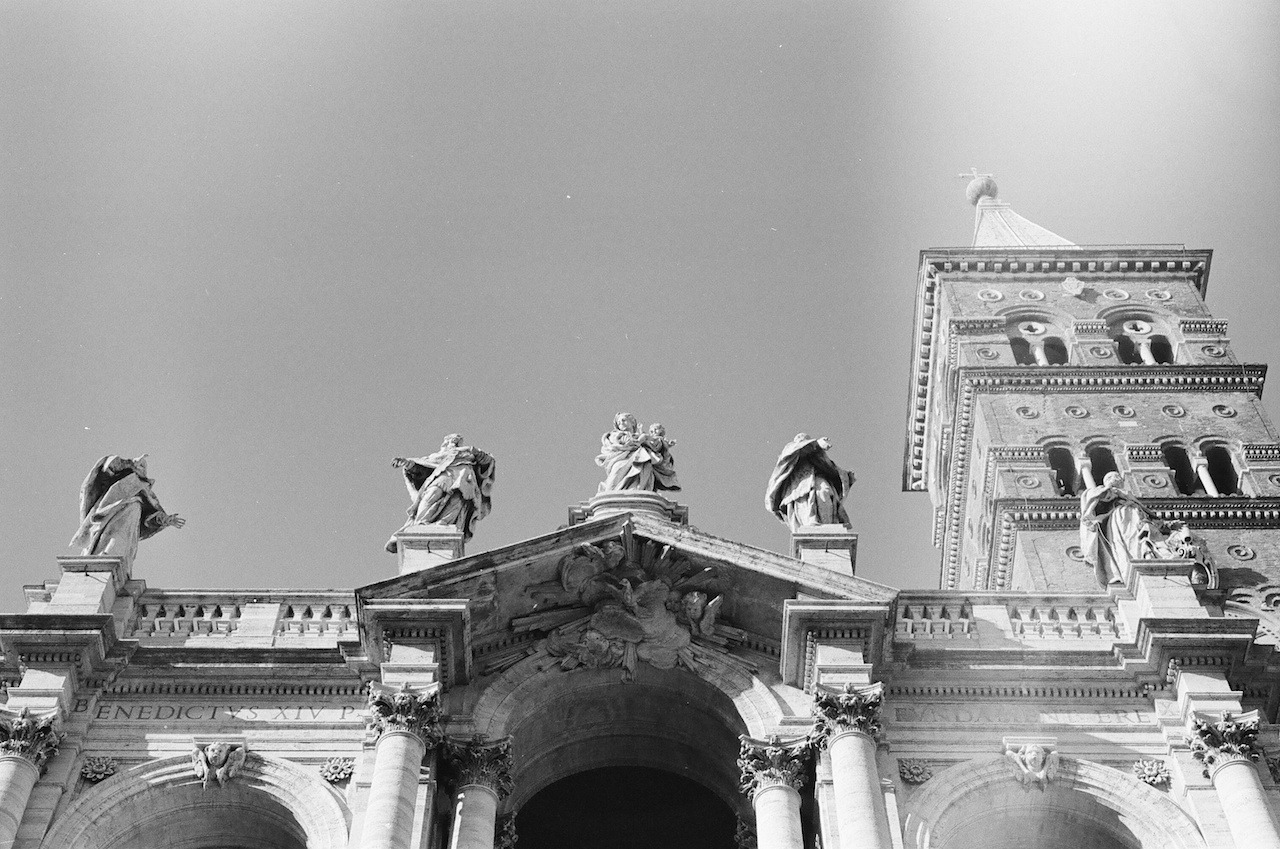 The Basilica di Santa Maria Maggiore and a lucky light-leak.