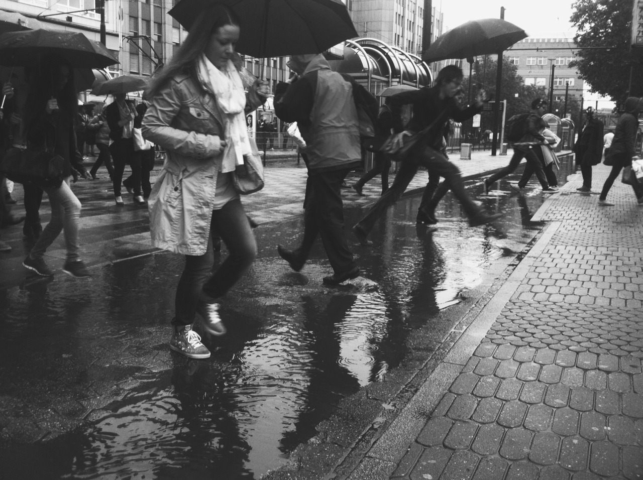 One rainy morning, a few storm drains were blocked at D&uuml;sseldorf&rsquo;s main station.