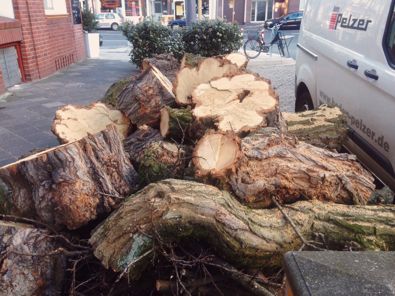 I took a few photos on our walk through D&uuml;sseldorf today. The weather was cold and beautiful.