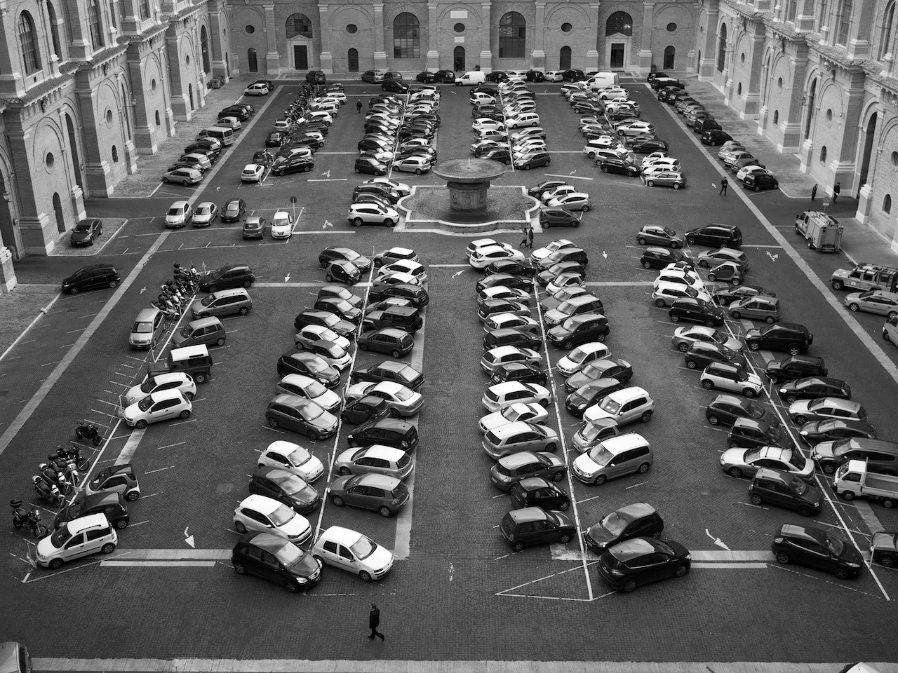 Parking at the Vatican museum