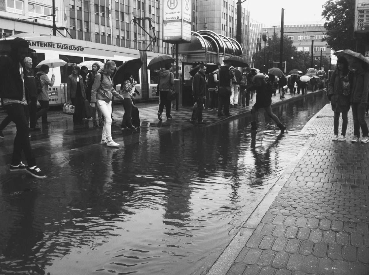 One rainy morning, a few storm drains were blocked at D&uuml;sseldorf&rsquo;s main station.
