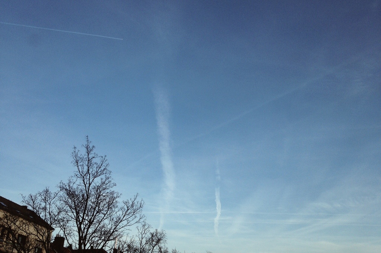 102/365: Contrails.