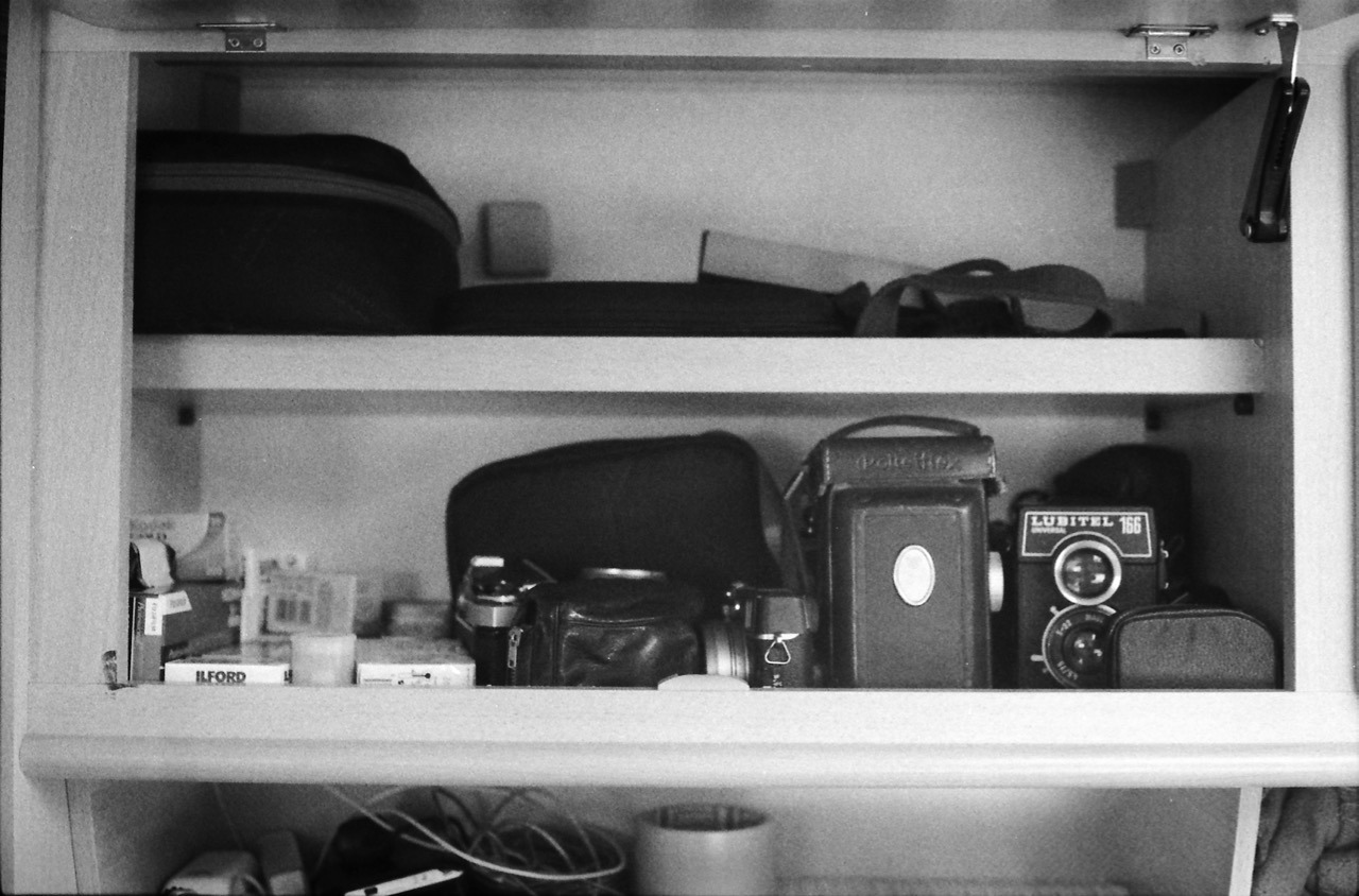 Camera cupboard.