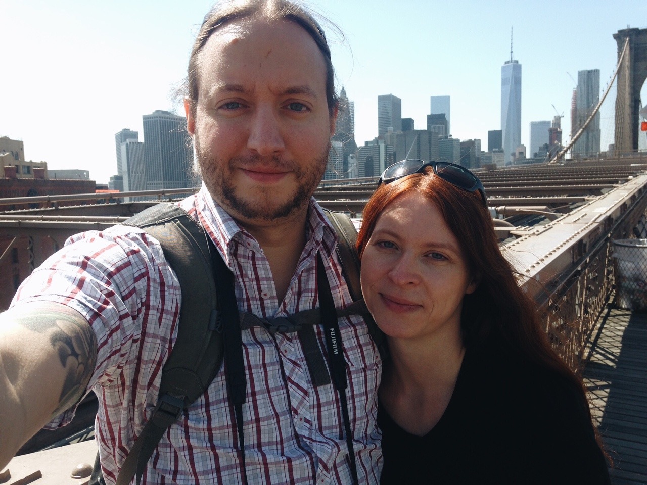 134/365: Hello from New York and happy anniversary to us!
It was our 10-year anniversary and we had a great day in New York with beautiful weather. We had breakfast in our neighbourhood in Brooklyn, walked across the Brooklyn bridge, went to One...