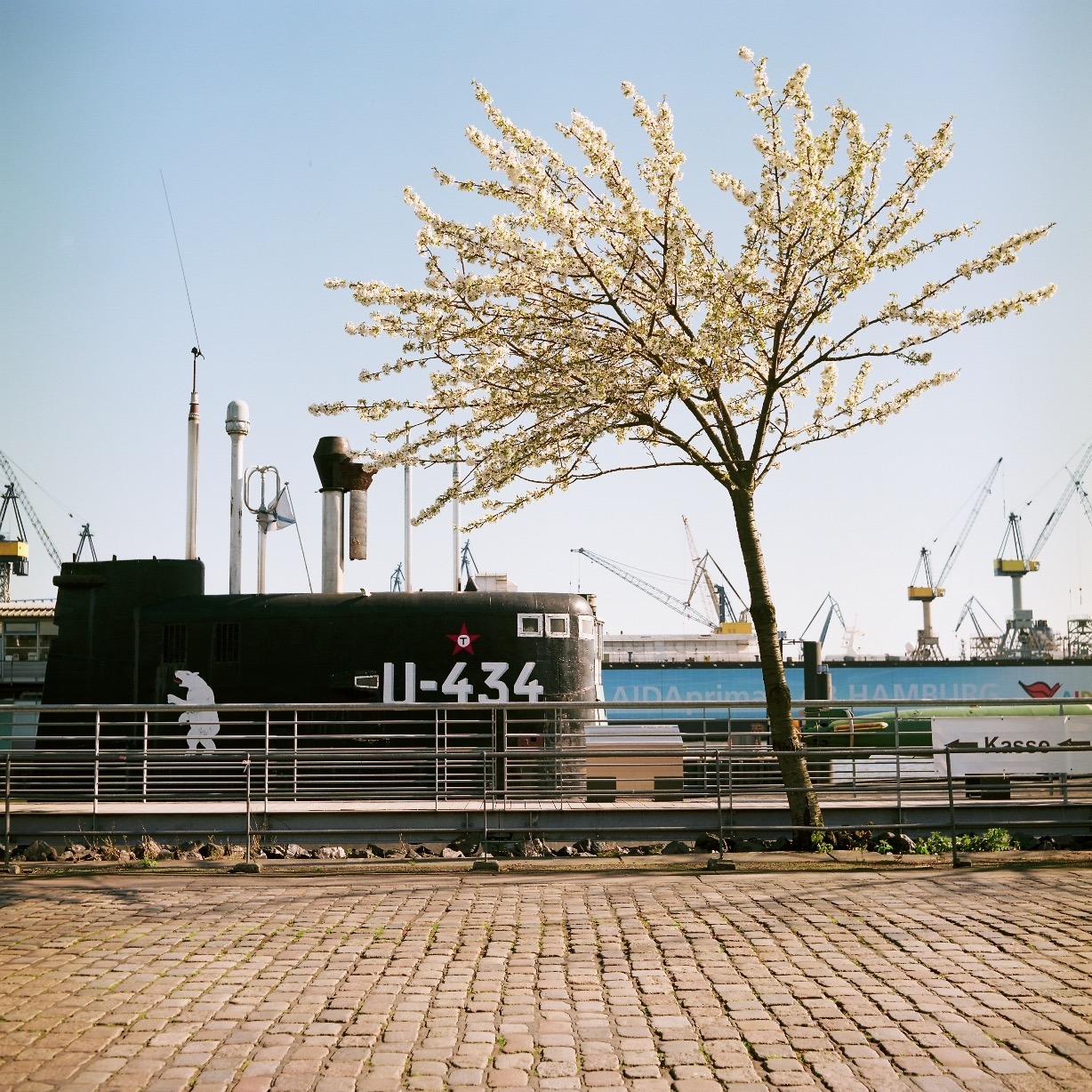 A few frames of a roll of Portra 160 I shot with the Rolleiflex in Hamburg in April.