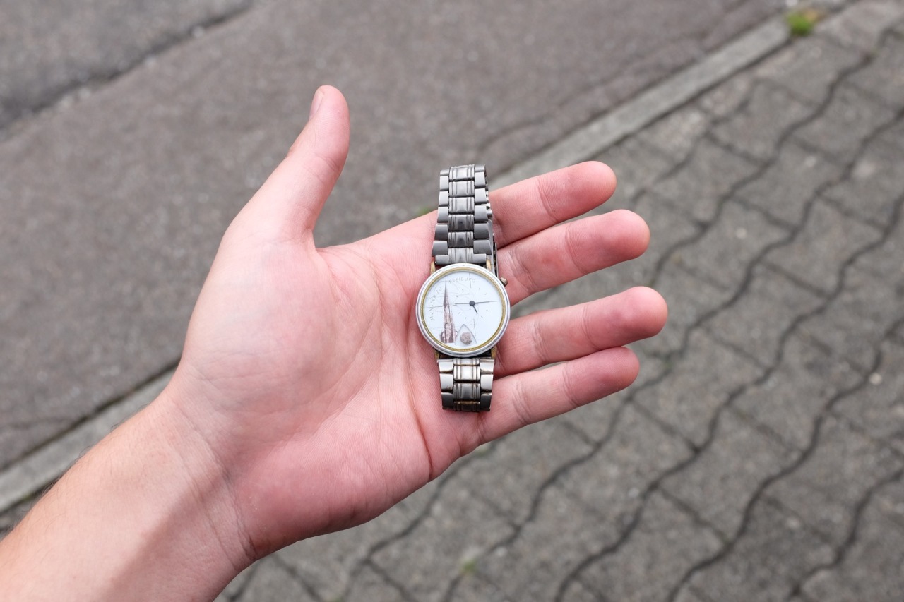 164/365: My late step-grandfather’s watch.
The day after the funeral service, we visited my step-grandmother again. She gave me his watch as a keepsake. It’s a limited watch with an original brick (from approx. AD 1120) of the Freiburg Minster.