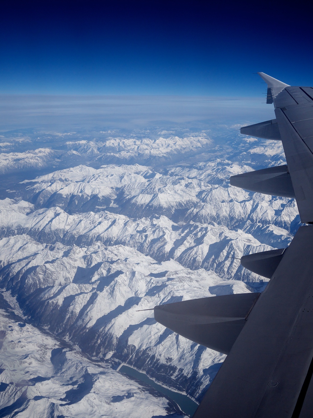 The Alps, seen from our flight to Rome.
(That&rsquo;s a digital from the GF1.)