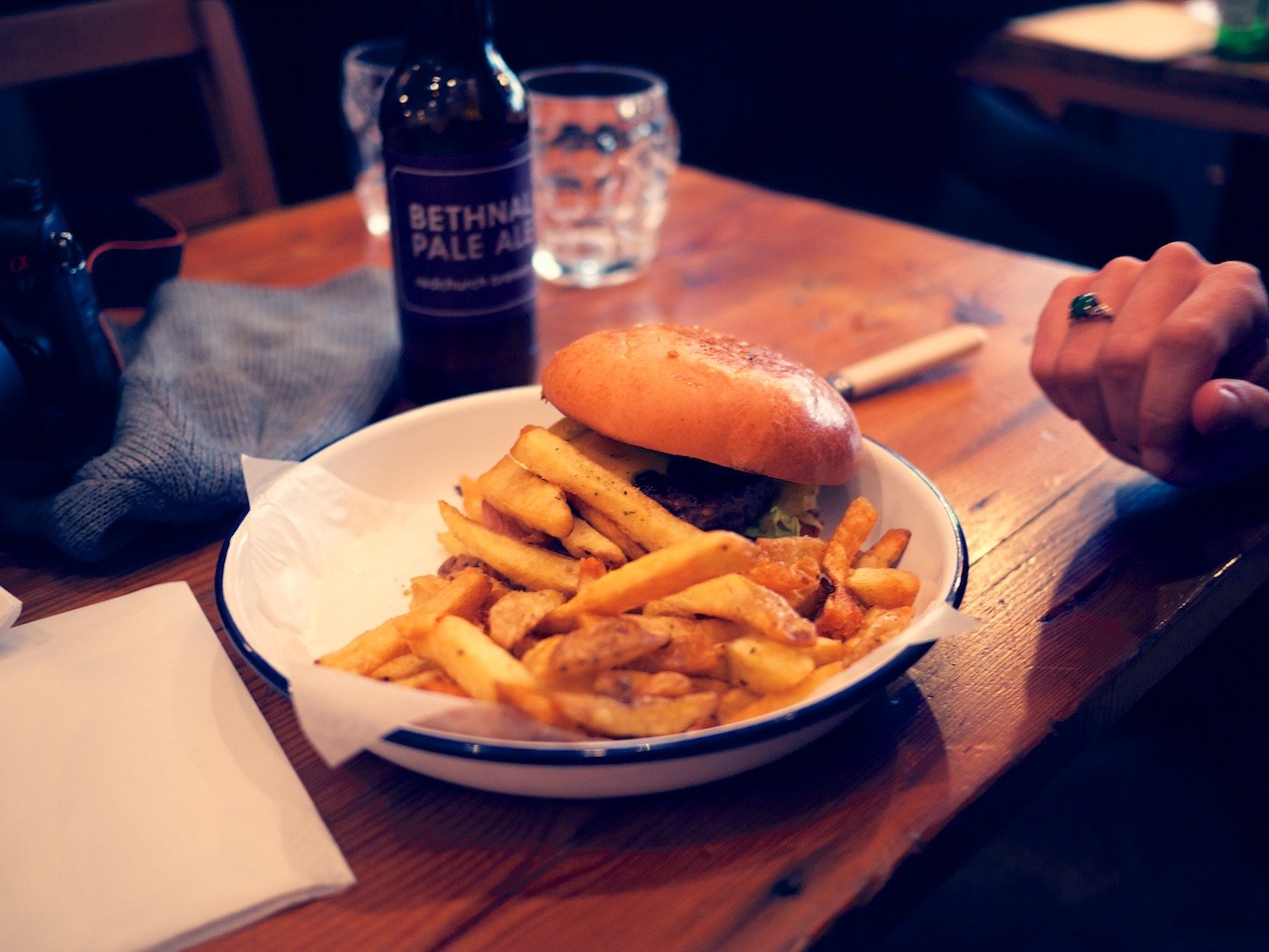 At Honest Burgers in London. It was delicious.
So many good burger restaurants in London - so little time.