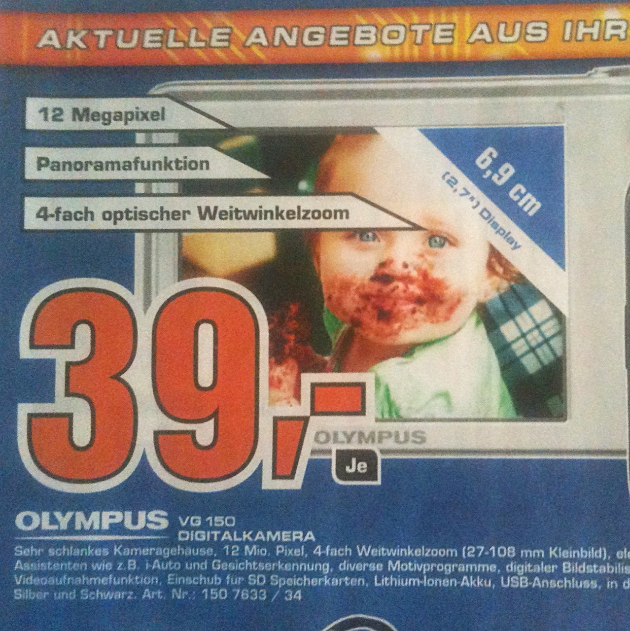 Zombie baby in der Saturn Werbung