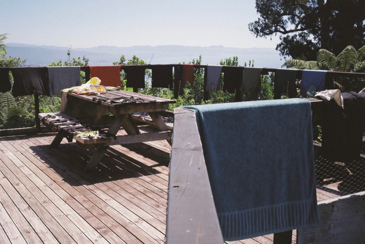 Washing day in Golden Bay.