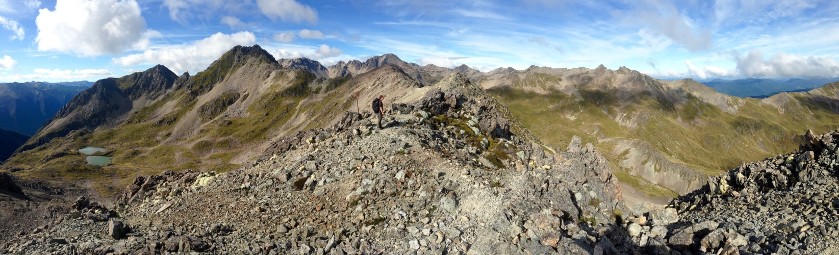 Robert Ridge Route panorama. On day 3 of our hike.