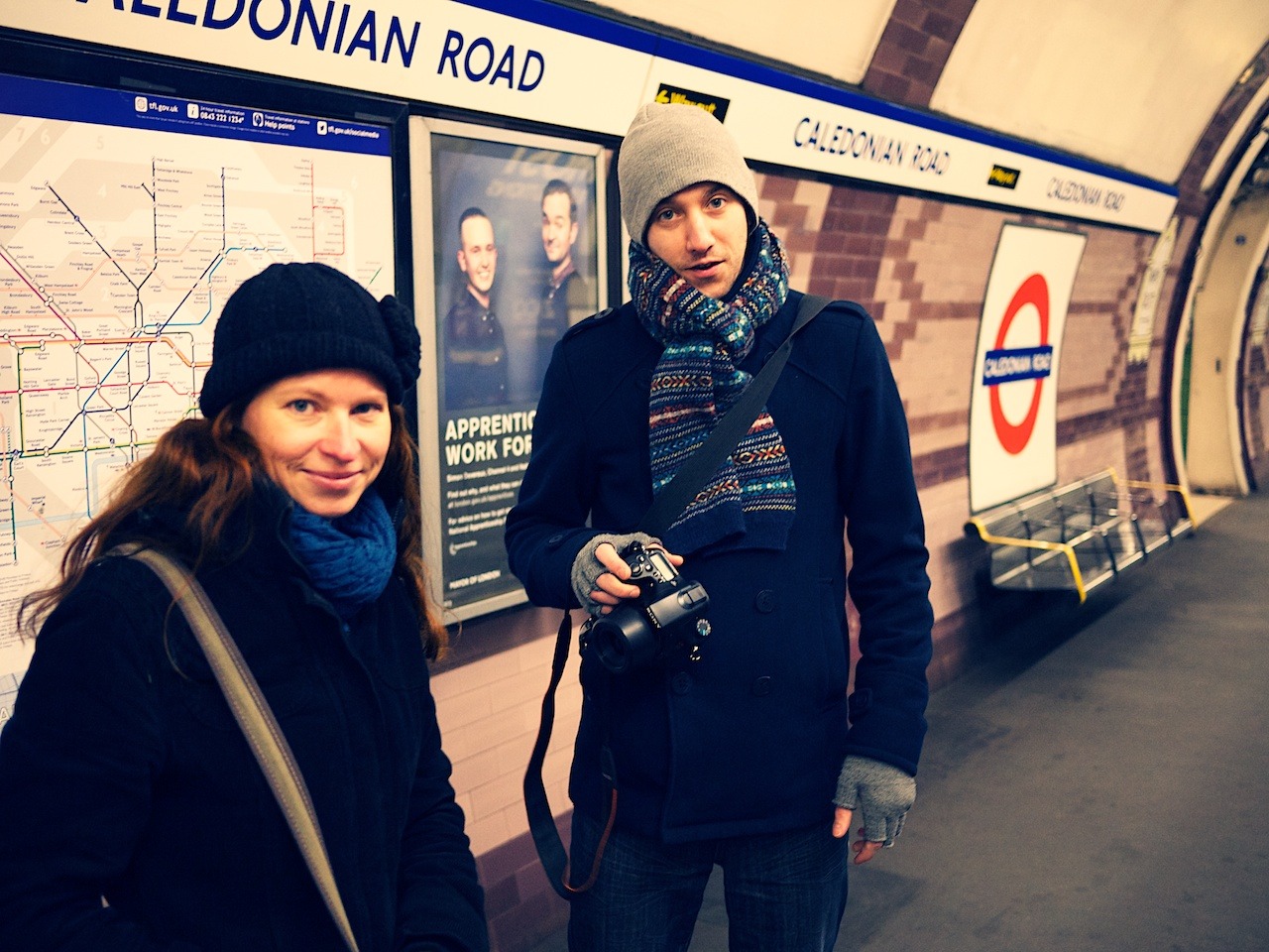 On the go with Nicole and my brother Alex in London.