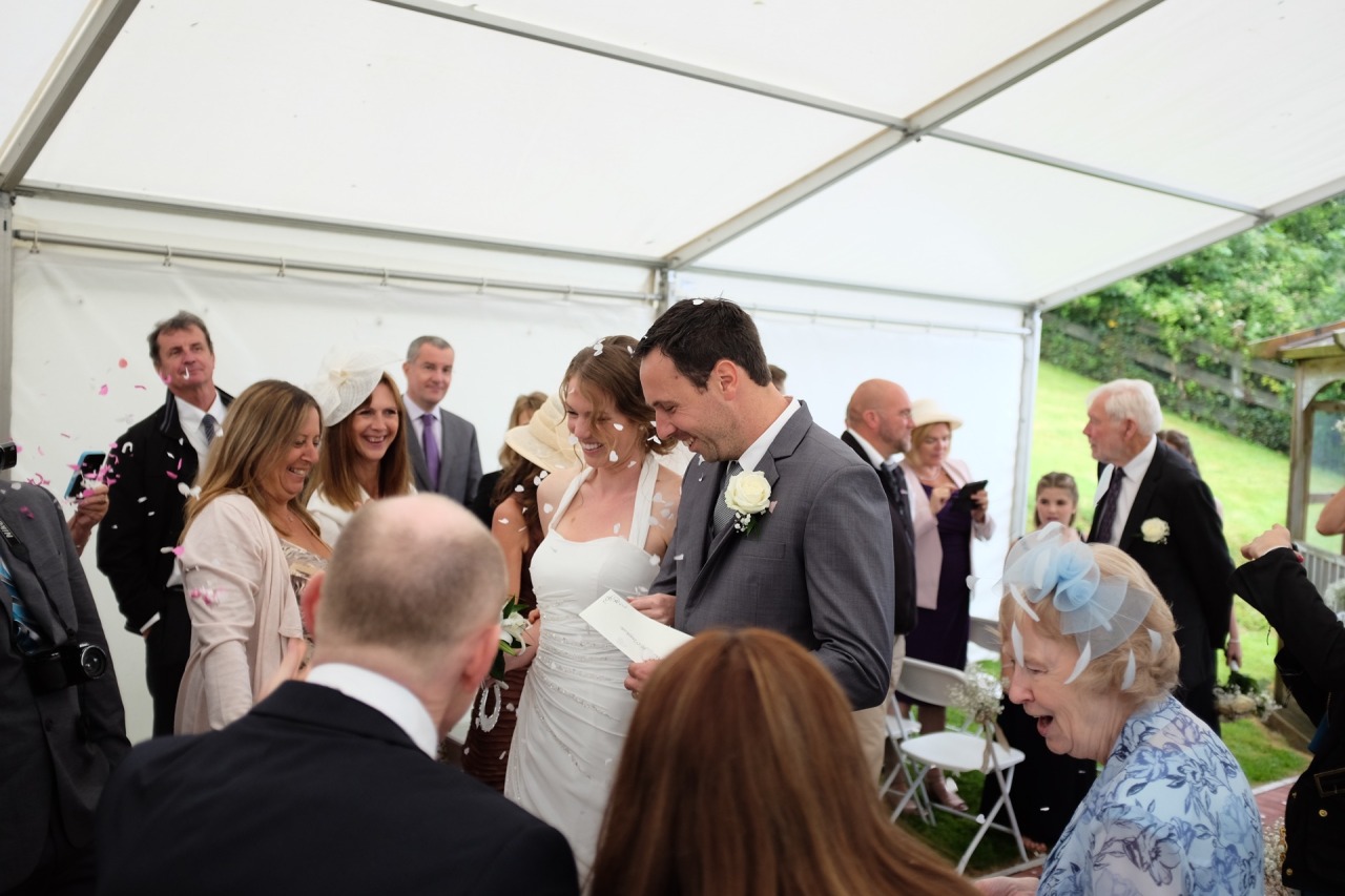 205/365: James and Emily right after getting married.
We&rsquo;re very happy for them! They are such a nice couple. And we had a fantastic time on their wedding day.
We met in New Zealand a little more than 3 years ago, when they were travelling the...