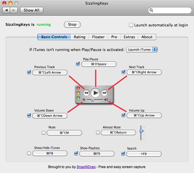 onethingwell:
&ldquo;Sizzling Keys lets you control iTunes from the keyboard.
&rdquo;
One of my favorite little apps. I have it running all the time.